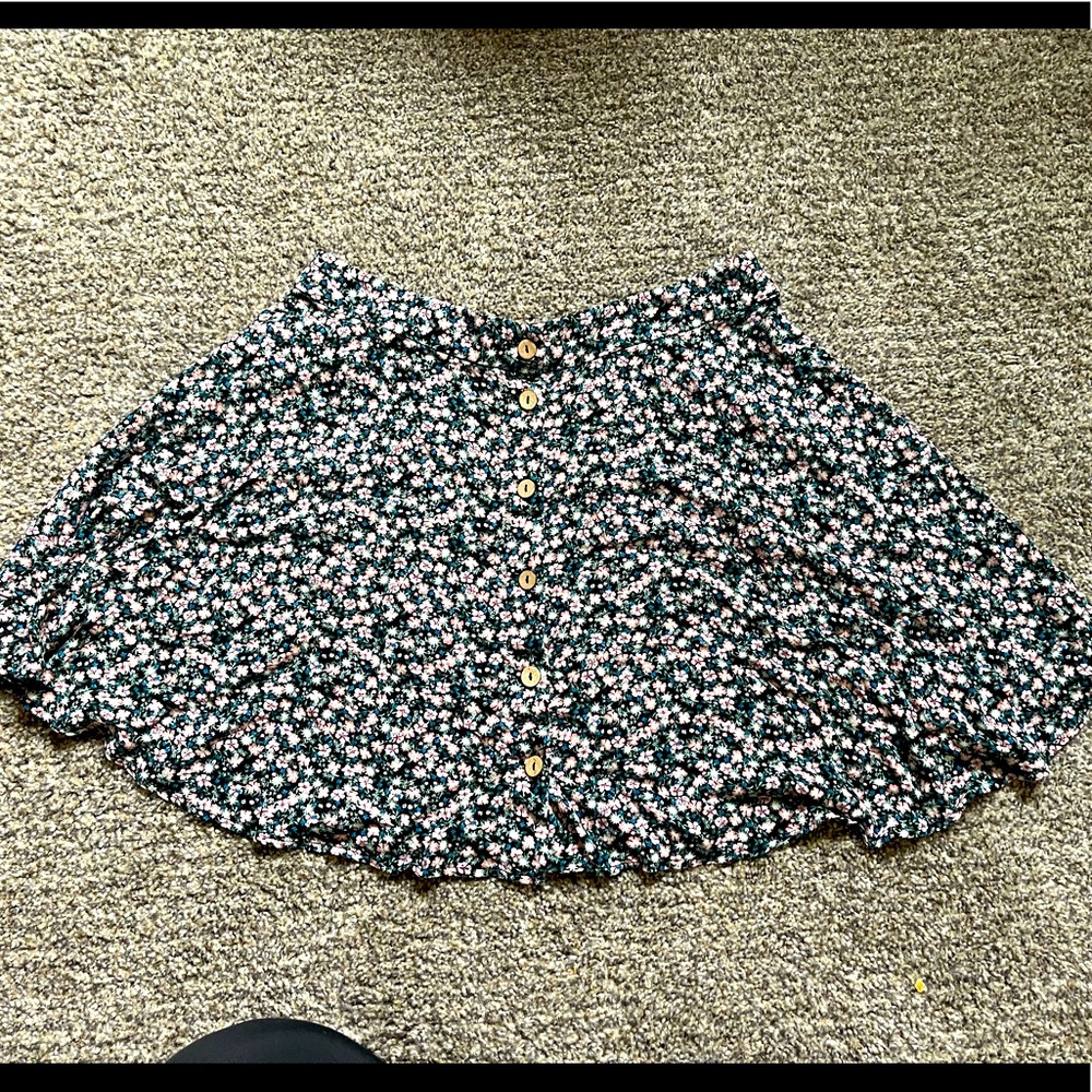Maurices floral skirt flirty fun Y2k